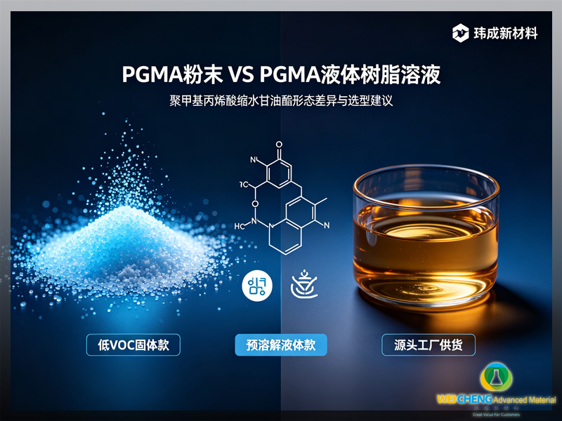 PGMA 固体粉末 和 PGMA 液体树脂溶液 选型指南