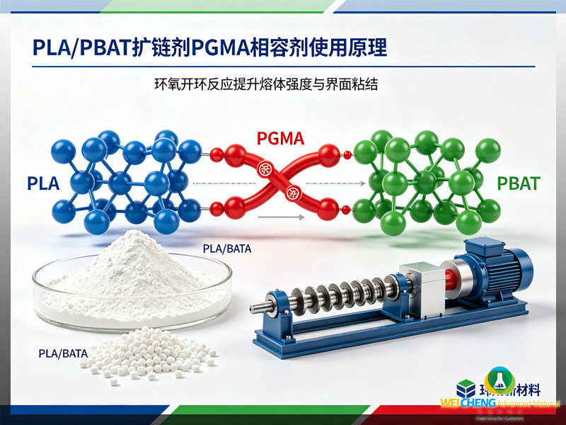 PLA/PBAT 生物降解塑料扩链剂 PGMA 相容剂使用原理