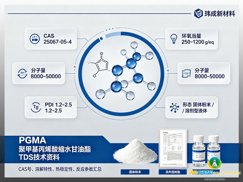 聚甲基丙烯酸缩水甘油酯 PGMA CAS 号、理化参数、TDS 技术数据表