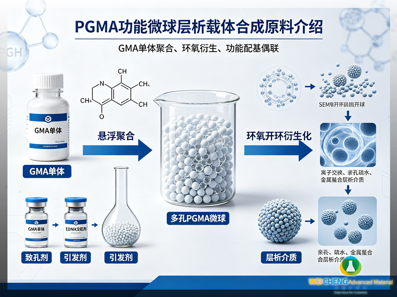 PGMA 功能微球层析载体合成原料介绍