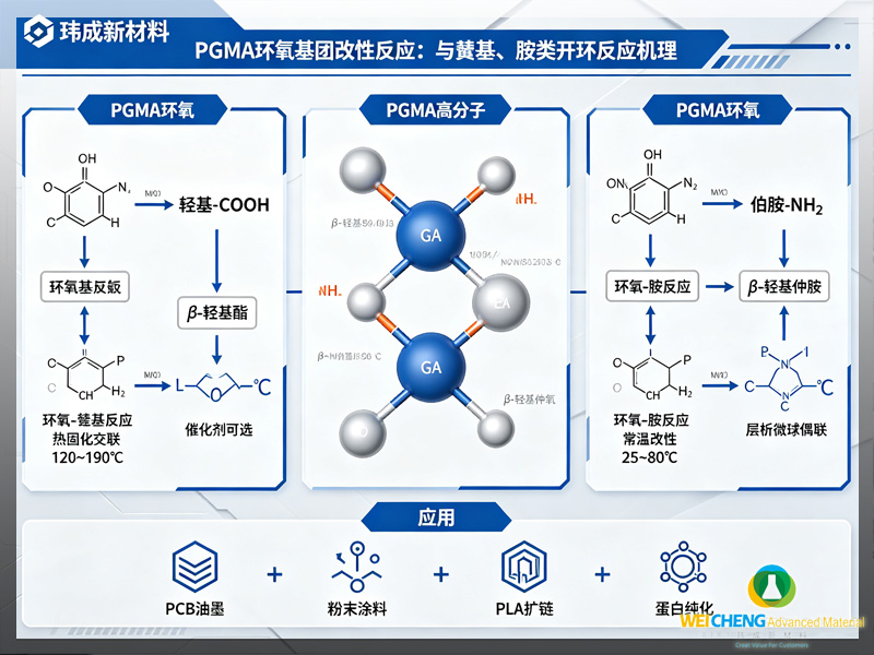 PGMA 环氧基团改性反应:与羧基、胺类开环反应机理