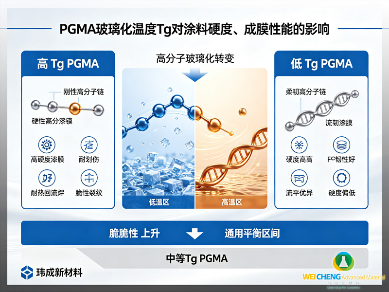 PGMA 玻璃化温度 Tg 对涂料硬度与成膜性能影响|聚甲基丙烯酸缩水甘油酯树脂选型