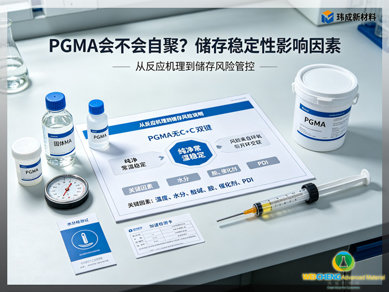 PGMA 会不会自聚?储存稳定性影响因素|聚甲基丙烯酸缩水甘油酯储存指南