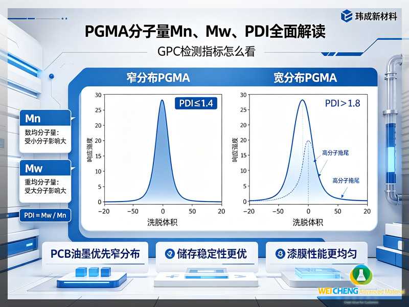 PGMA 分子量 Mn、Mw、PDI 全面解读|GPC 图谱指标怎么看