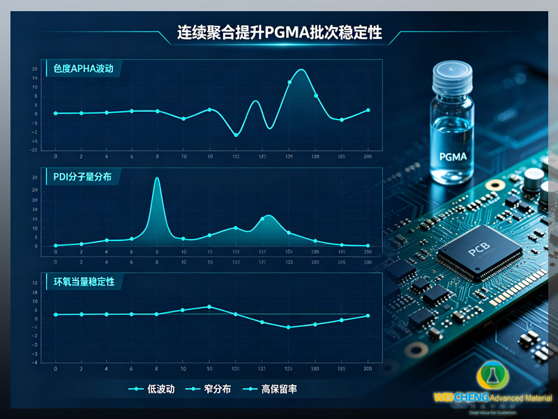连续聚合生产 PGMA 提升批次稳定性