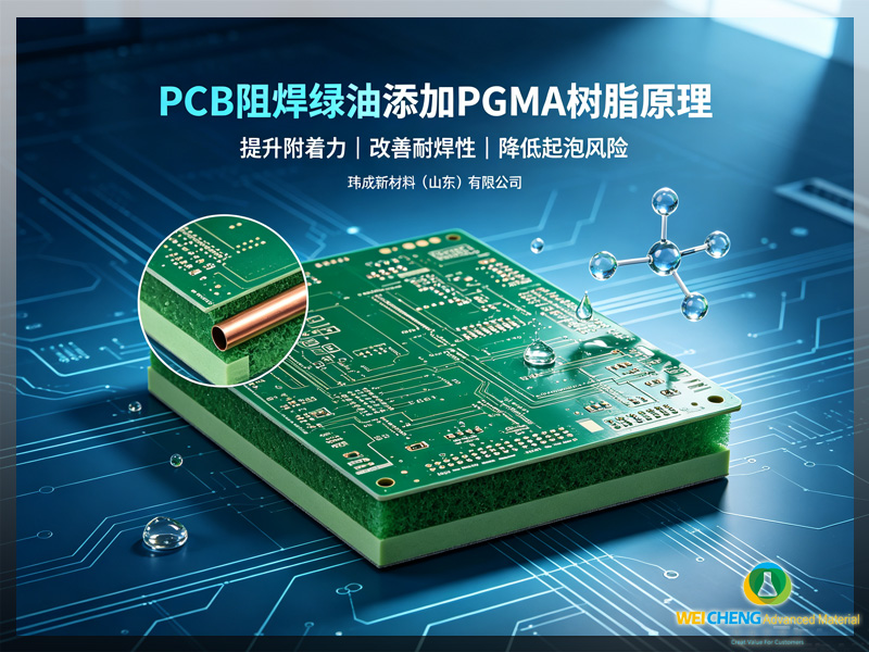 PCB 阻焊绿油添加 PGMA 树脂提升附着力、耐焊性原理