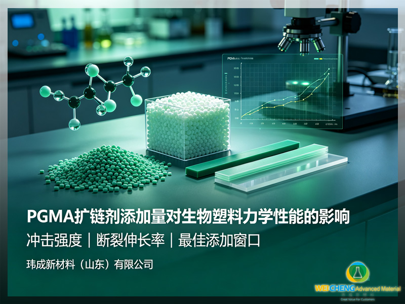 PGMA 扩链剂添加量对生物塑料力学性能的影响